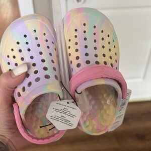 Pastel Tie-Dye Kids clogs
